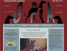 Tablet Screenshot of greyhoundpets.org